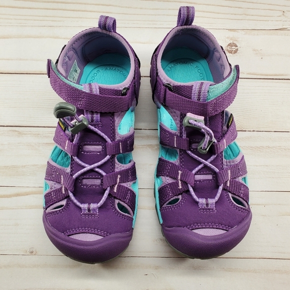 KEEN Youth Size 2‎ Purple Seacamp II CNX Majesty Tibetan Stone Sandals 1020701 - Picture 5 of 8